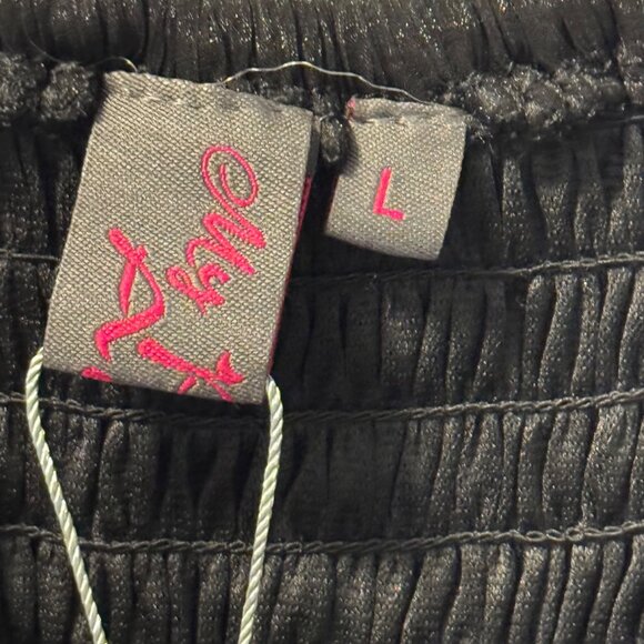 My Pretty Angel Black Sleeveless Dress With Rosette Applique Details . NWOT - Picture 4 of 12